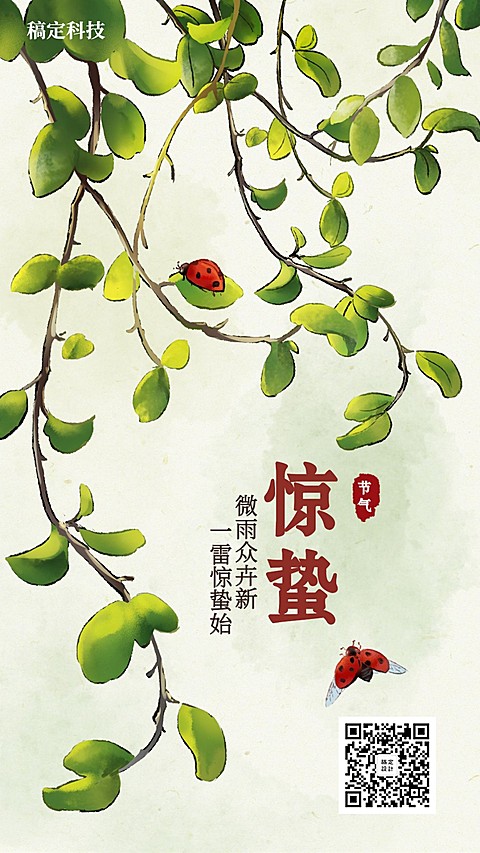 惊蛰/插画/手机海报