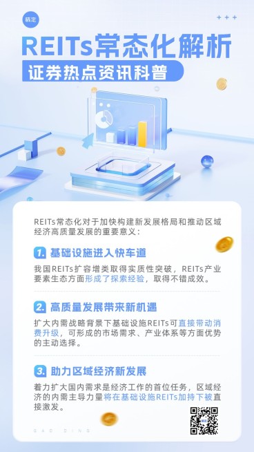 金融证券热点行业资讯知识科普轻拟物风手机海报套装预览效果
