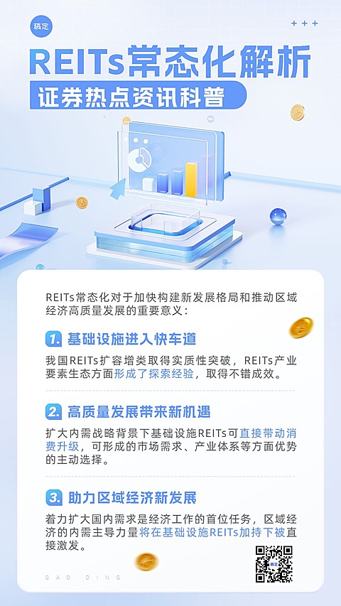 金融证券热点行业资讯知识科普轻拟物风手机海报套装