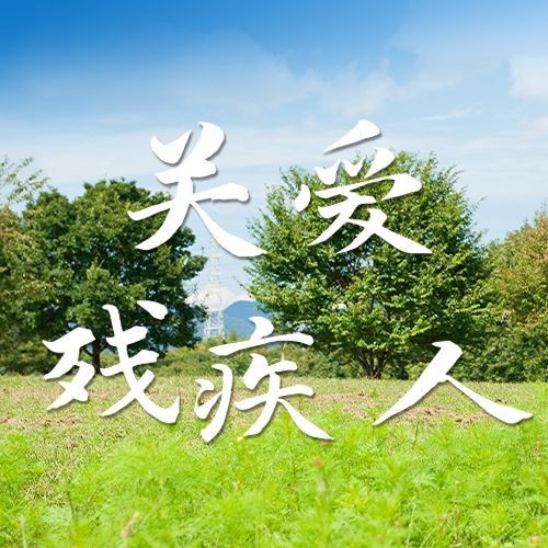 全国助残日节日宣传简约实景公众号次图预览效果