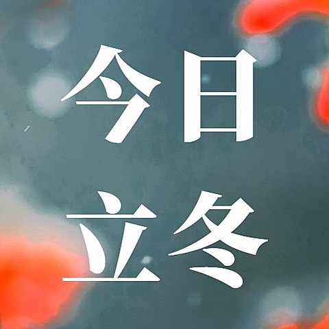 立冬节气实景特写简约公众号次图