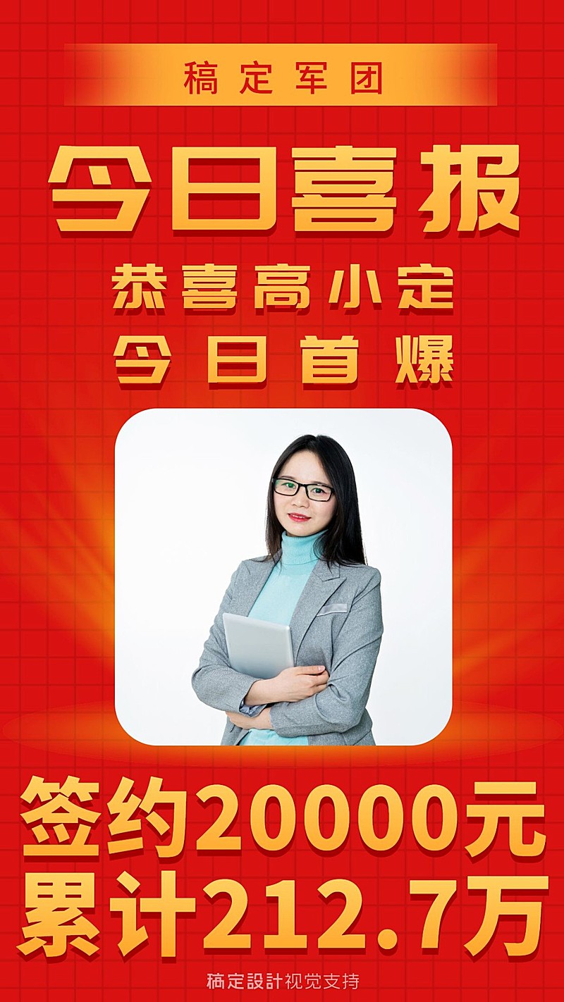 金融保险今日喜报庆贺海报