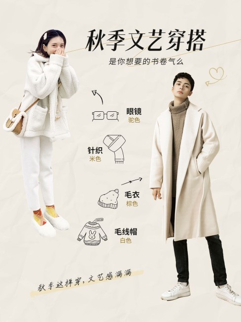 服饰箱包穿搭攻略小红书配图套系预览效果