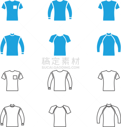毛衣,长袖衫,图标集,简单背景,模板,女人,市场营销,线条画,剪影