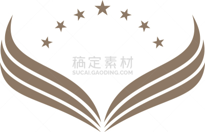 翅膀,星形,图标,抽象,运动,华贵,弯曲,行动