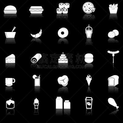 食品,计算机图标,黑色背景,饮料,蔬菜,炸鱼薯条,玉米饼,简单,奉承,午餐