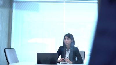 亚洲企业高管欢迎商务访客