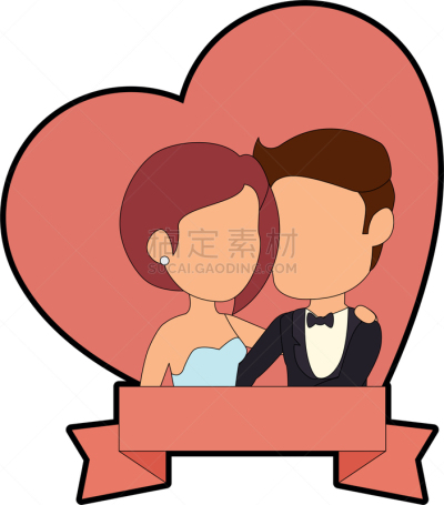 分离着色,新婚夫妇,布告,人,男人,家庭,浪漫,图像,爱,相伴