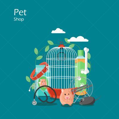 扁平化设计,宠物商店,可爱的,听诊器,一个物体,玩具,食品,门诊部,狗,设计