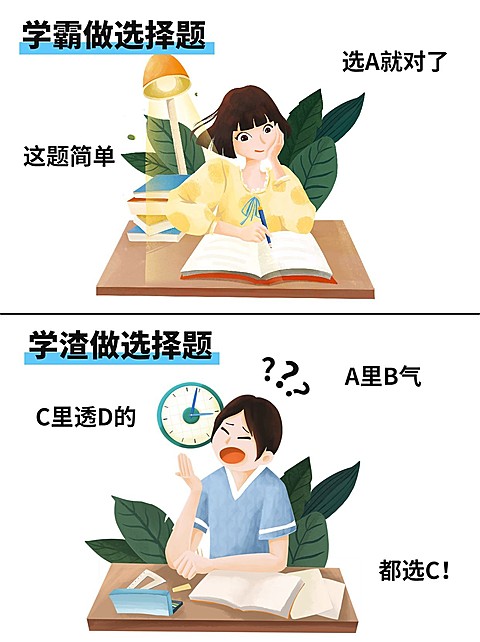 趣味对比教育学习话题讨论小红书封面