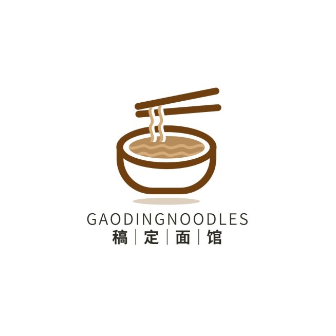 餐饮美食线条拟物LOGO预览效果