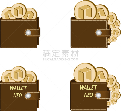 钱包,Neopolitan獒,褐色,矢量,概念,图像,标志,金融