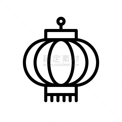 家庭,春节,灯笼,计算机图标,线条,亚洲,轮廓,新年,传统