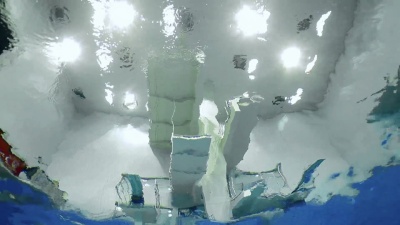 跳水高手跳入水中
