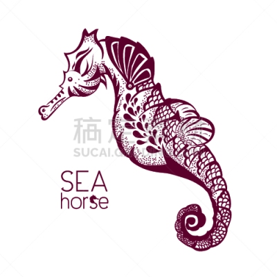 摆拍,海马,动物手,海洋生命,自然,水母,海洋,海星,绘制