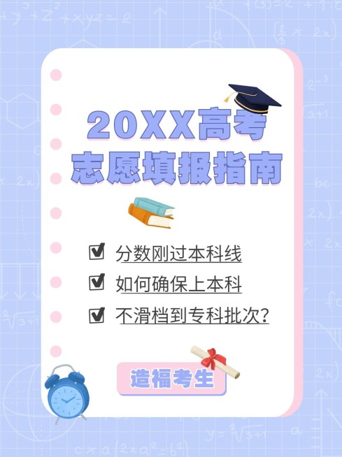 高考志愿填报指南推荐小红书配图-预览效果
