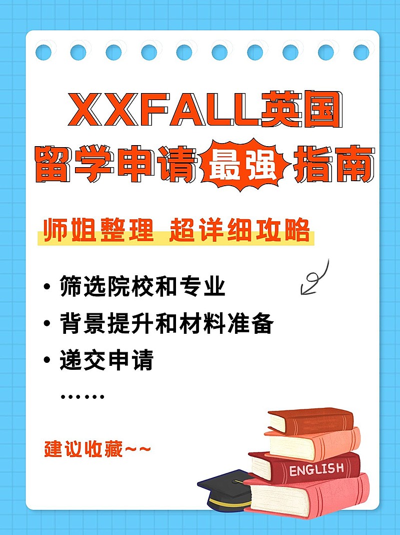 出国留学申请攻略小红书配图