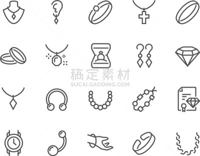 珠宝,计算机图标,线条,华贵,婚礼,礼物,项坠,隔,观看