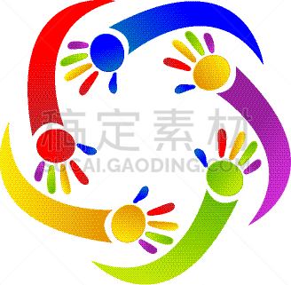 儿童,创造力,手,计算机图标,活力,精力,学龄前儿童,涂料,相伴