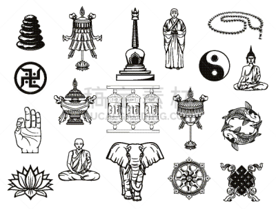 阴阳符,荷花,符号,佛,传统,车轮,背景分离,哲学家,平衡