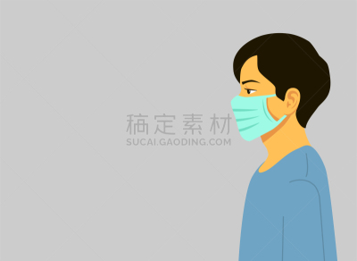 日冕形病毒,健康保健,男人,现代,蓝色,2019,概念,防污染口罩,生物灾害标志,药