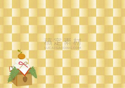 新年前夕,背景,绘画插图,日本,运气,式样,材料,高雅,年糕,给予