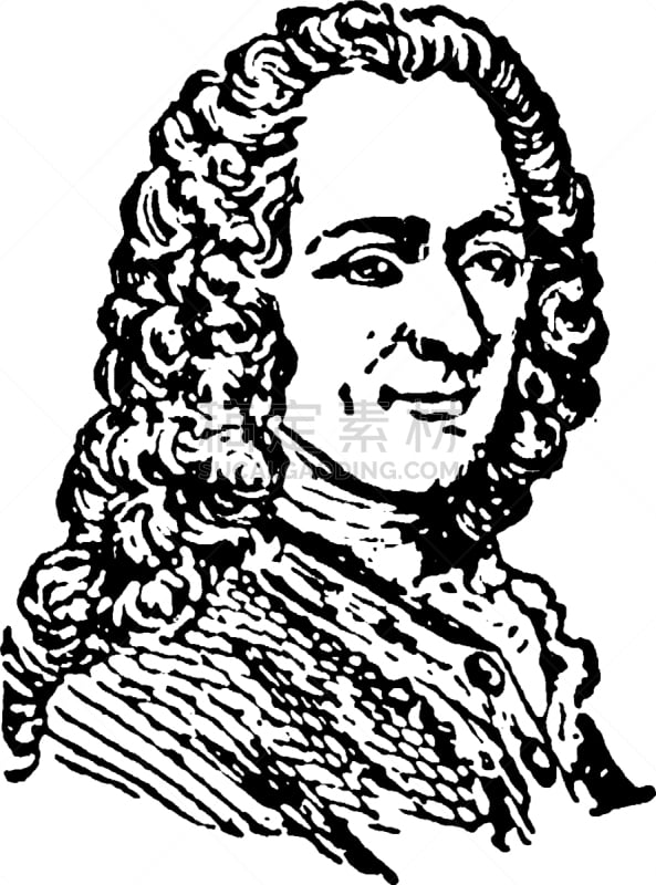 Voltaire,Francis I,白色,矢量,图像,灵性,雕刻图像,黑色,复古