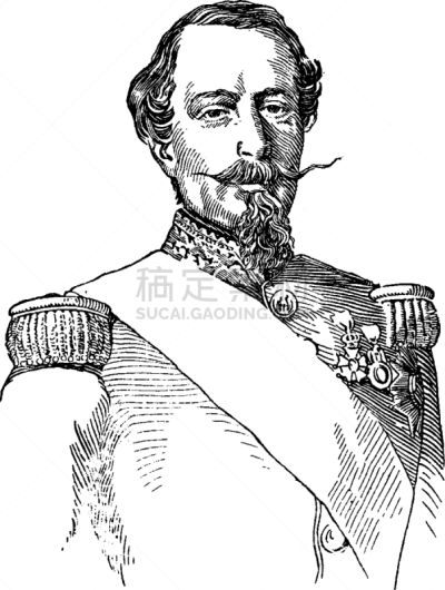 法国,Napoleon III,白色,1848年,矢量,拿破仑一世,1873,雕刻图像,复古