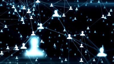 社交网络中的网络连接。无缝环路