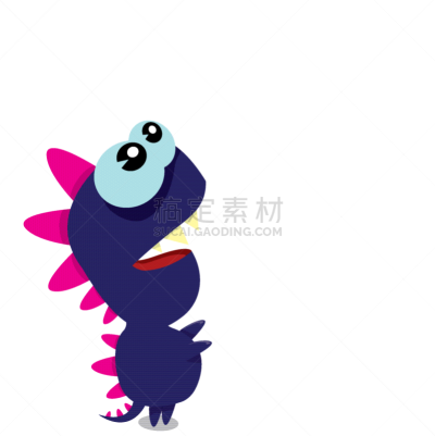 龙,恐龙,卡通,幽默,分离着色,可爱的,创造力,愉悦