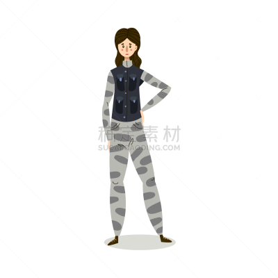 灰色,女人,绘画插图,盔甲服,人体,伪装色,自由,裤子,背景,美人