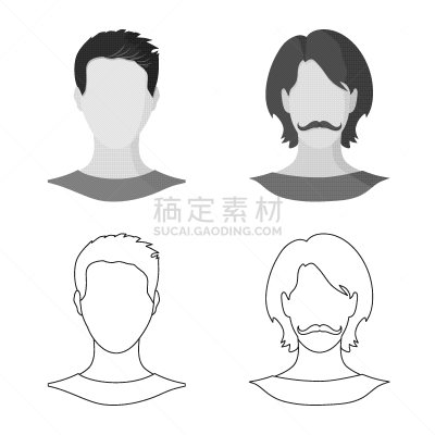 照片,设计师,图标,分离着色,假发,专业人员,男人,肖像,收集,设计