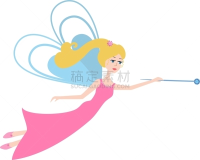 魔杖,仙女服,可爱的,飘然,幻想,图像,飞,问候,睡觉