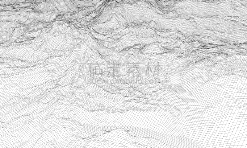 抽象,三维图形,地形,电缆,高雅,边框,蓝图,线条,几何形状,弯曲