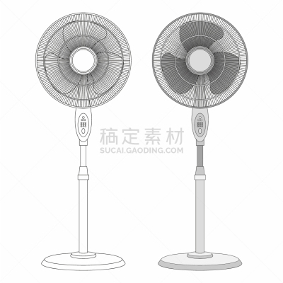 电扇,数字2,分离着色,白色,金属,简单背景,铬合金,风,图像,吹