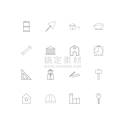 直的,建筑业,建筑体,计算机图标,手摇车,房屋,铅笔,三角板,图像,矢量