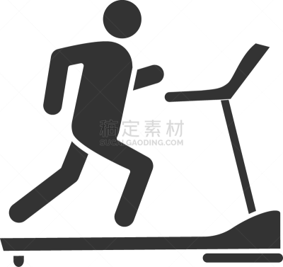 treadmill glyph icon