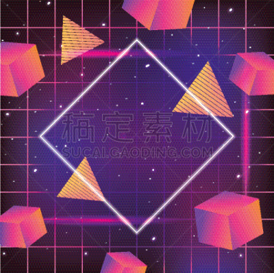 几何形状,时尚,Neopolitan獒,插画,纹理,夜晚,铬合金,概念,未来,技术
