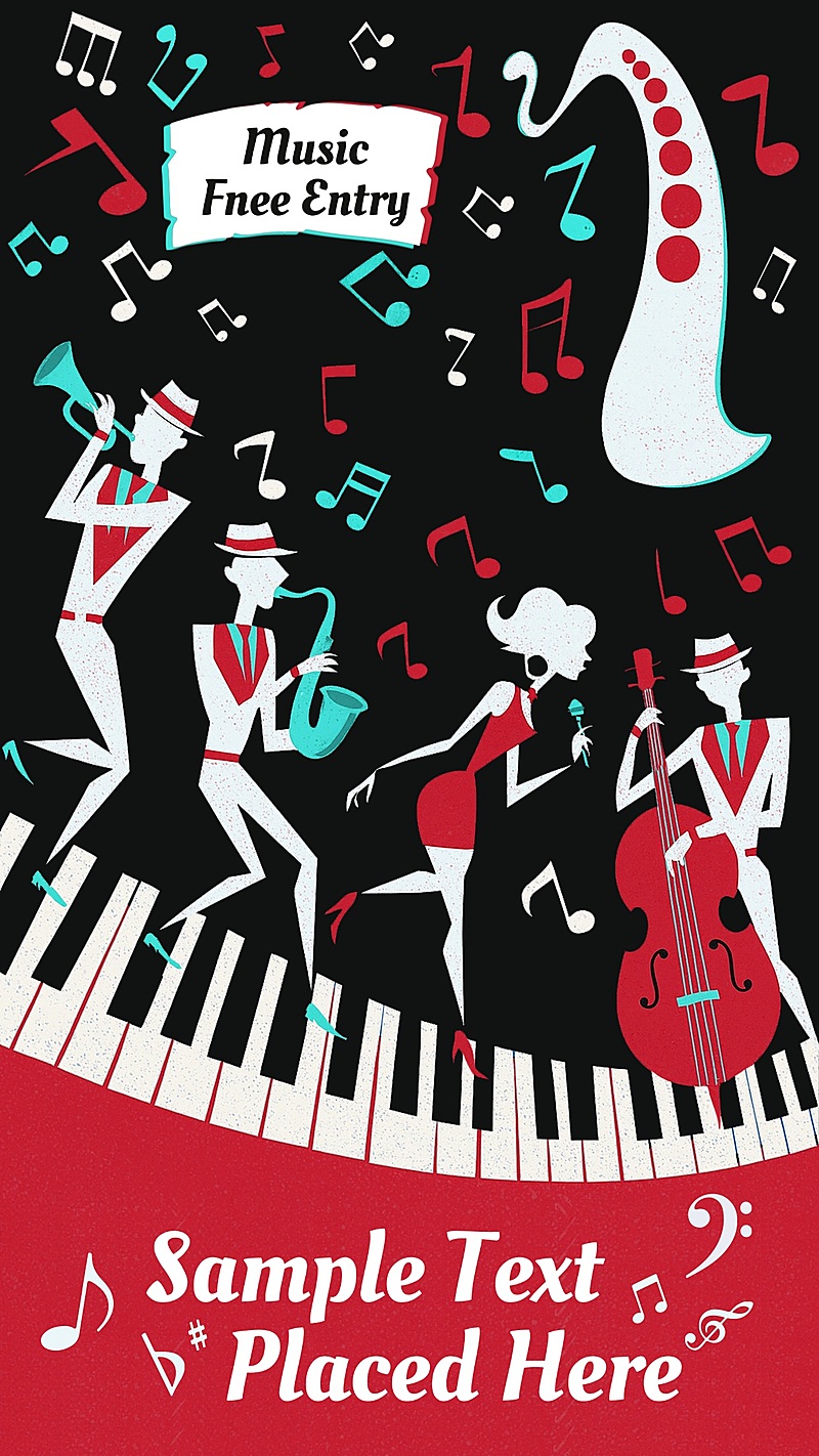 音乐会晚会派对活动宣传海报AIGC