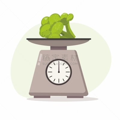 秤,厨房,白色背景,西兰花,蔬菜,空的,一个物体,比例,食品,损失