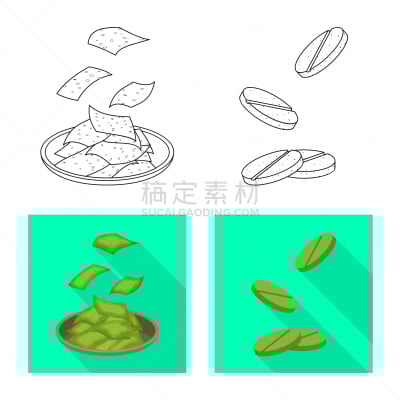 海洋,符号,蛋白质,素食,健康保健,食品,营养品,维生素,草,植物