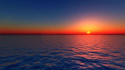 海洋上的日出