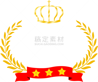 边框,王冠,月桂花冠,黄金,缎带,圆形,宽的,商务,运动,月桂树叶