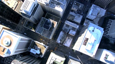 城市建筑鸟瞰