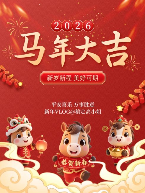 春节节日祝福通用喜庆感竖版视频封面预览效果