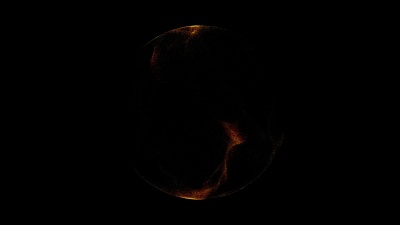 摘要 运动背景爆炸与粒子和球体。