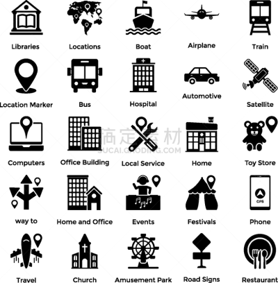 符号,数字1,公寓,矢量,汽车,办公大楼,图像