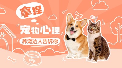 宠物知识科普宣传横版视频封面