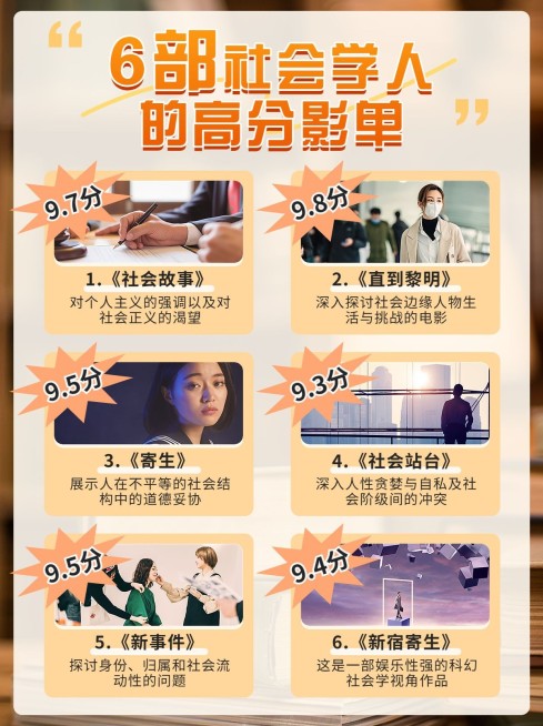 电影综艺清单推荐小红书配图预览效果