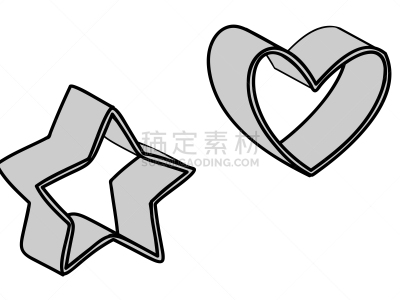 饼干,可爱的,糖曲奇,简单,烹调用具,餐馆,剪贴画,厨房,切断,烹调